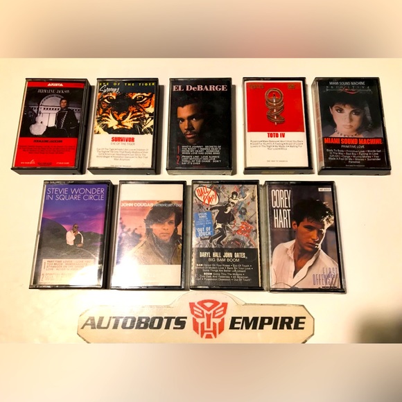 LOT of 9 Vintage 1980s Cassette Tapes Miami Sound Stevie Wonder Jackson DeBarge - Picture 2 of 13